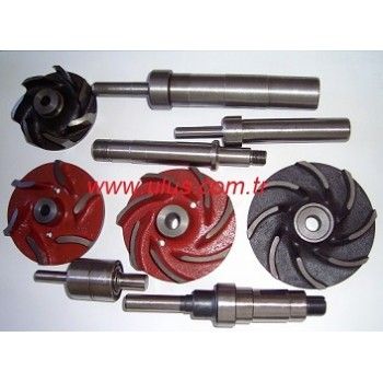 6136-61-1302 Shaft Water Pump KOMATSU S6D105 Engine, 6136-61-1302 Devirdaim Şaftı Su Pompası S6D105 KOMATSU Motor İş Makinası Yedek Parça