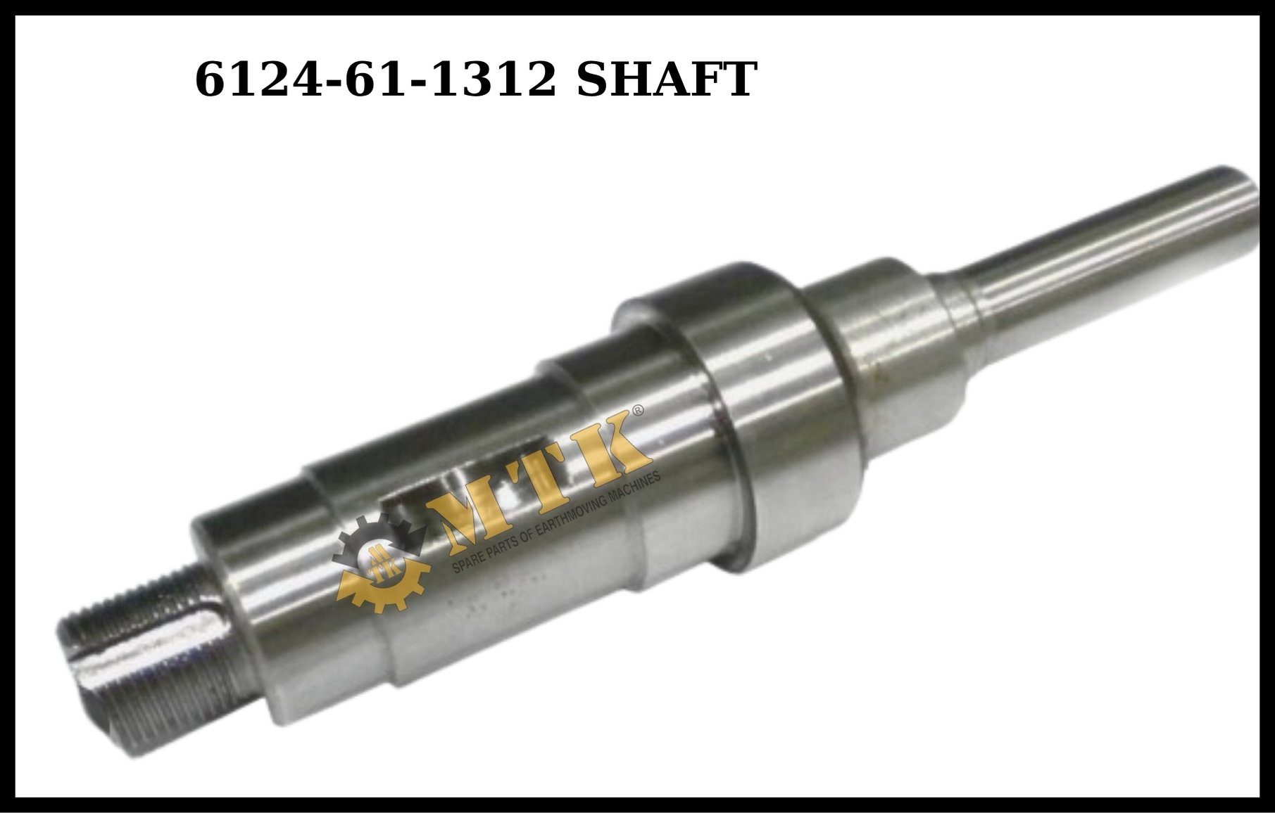 6136-61-1312 Shaft Water Pump KOMATSU S6D105 Engine, 6136-61-1312 Devirdaim Şaftı Su Pompası S6D105 KOMATSU Motor İş Makinası Yedek Parça