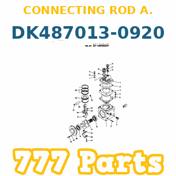 DK487013-0920 Connection Rod Air Compressor KOMATSU Kompresör Biyel Kolu İş Makinası Yedek Parça