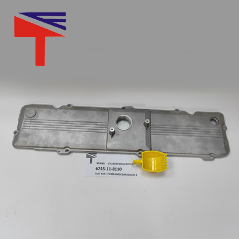 6745-11-4110 Cover Head Intake Manifold SAA6D114E Komatsu Motor Emme Manifold Kapağı İş Makinası Yedek Parça