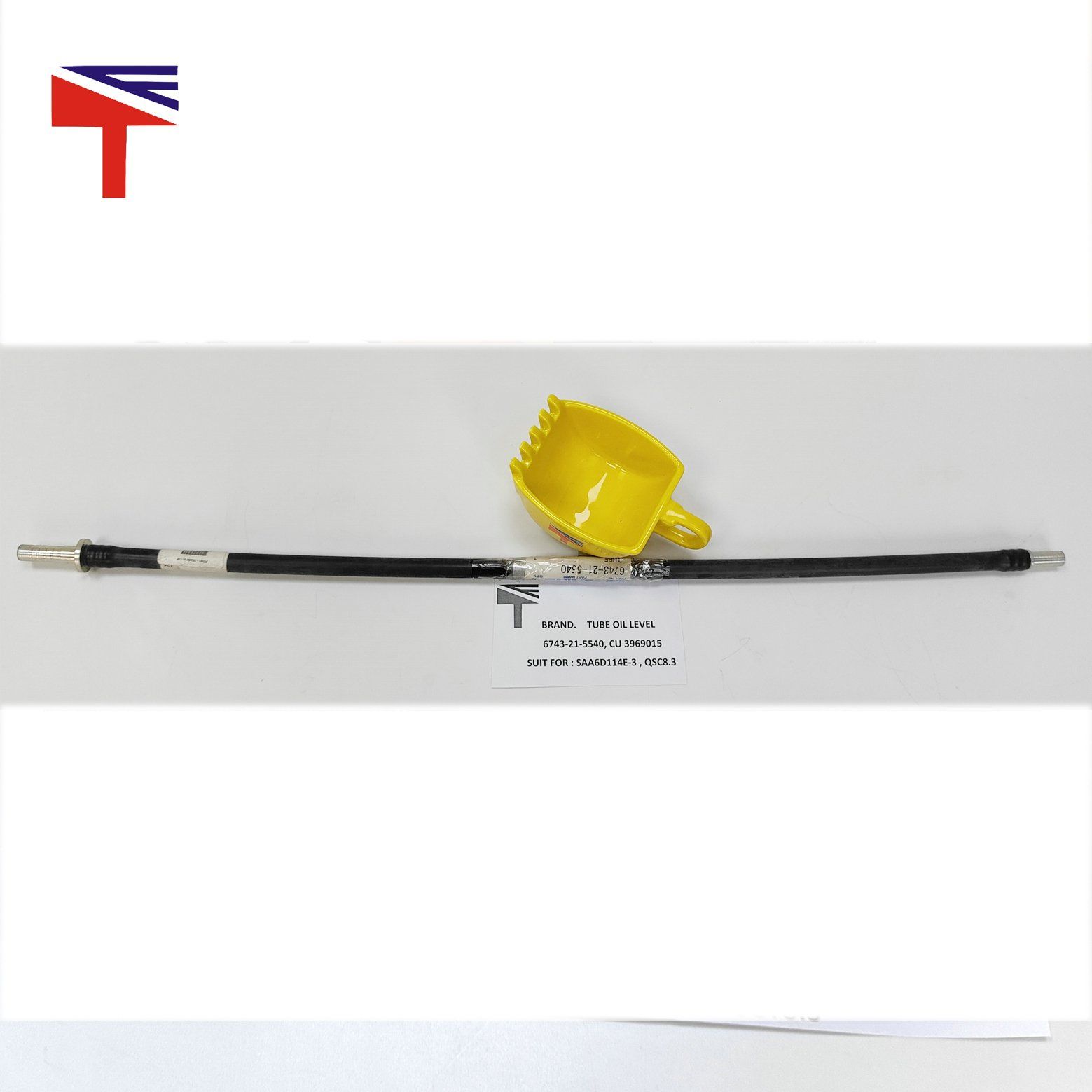 6743-21-5540 Tube Oil Level, Motor Yağ Çubuğu Blok Bağlantı Borusu SAA6D114E Komatsu İş Makinası Yedek Parça