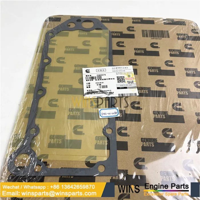 6742-01-1080 Gasket Oil Cooller Radiator, Motor Yağ Soğutucu Contası KOMATSU İş Makinası Yedek Parça