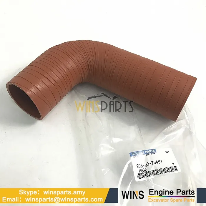 208-03-75491 Hose KOMATSU Hortum Radyatör İş Makinası Yedek Parça