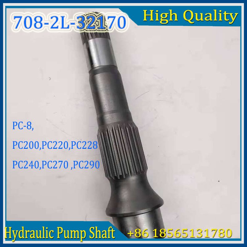708-2L-32170 Shaft Rear Hydraulic Pump, KOMATSU 708-2L-32160 Arka Şaft Hidrolik Pompa İş Makinası Yedek Parça
