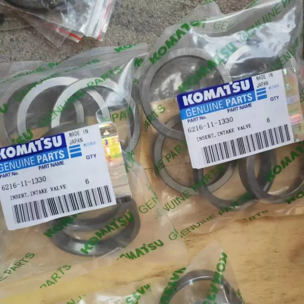 6216-18-1330 Insert Valve Seat 0,50mm SAA6D140E Komatsu Motor Emme Supap Bagası STD İş Makinası Yedek Parça