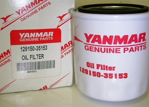 YM129150-35153 Oil Filter, Yağ Filitresi 3TNE82A YANMAR Motor, Engine İş Makinası Yedek Parça
