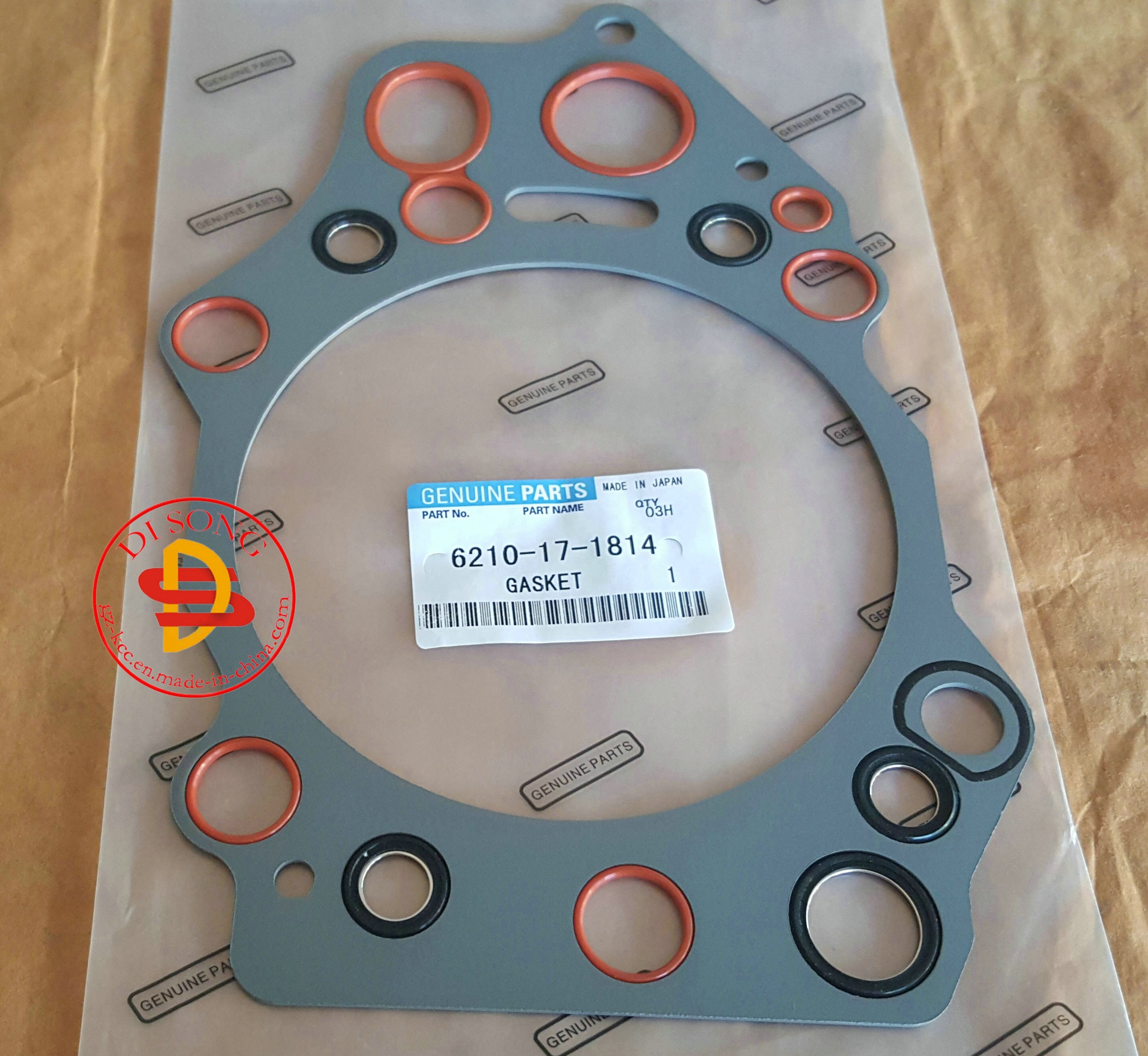 6210-17-1810 Head Gasket SAA6D140E Komatsu Motor Silindir Kapak Contası İş Makinası Yedek Parça
