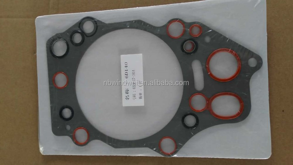 6210-17-1814 Head Gasket SAA6D140E Komatsu Motor Silindir Kapak Contası İş Makinası Yedek Parça