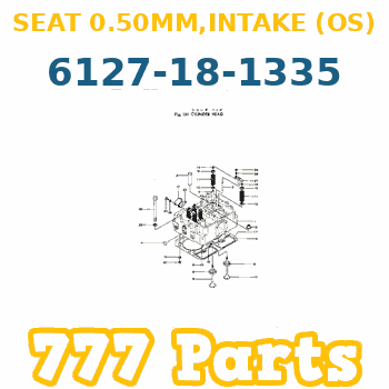 6127-17-1335 Seat Intake Valve 0,75mm KOMATSU SA6D155 Motor Emme Supap Bagası İş Makinası Yedek Parça